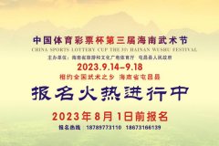 “中国体育彩票杯”第三届海南武术节报名火热